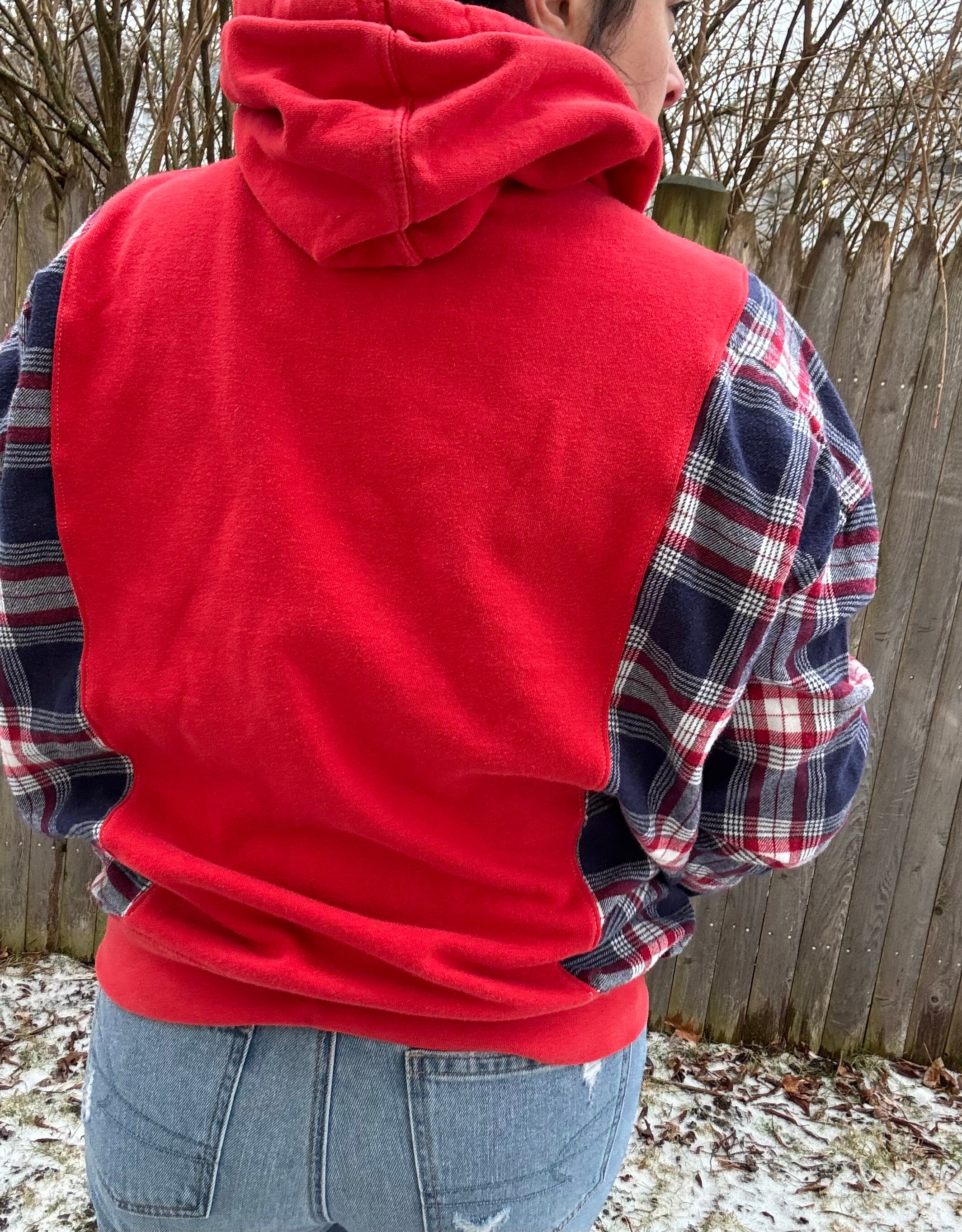 Upcycled Patriots hoodie