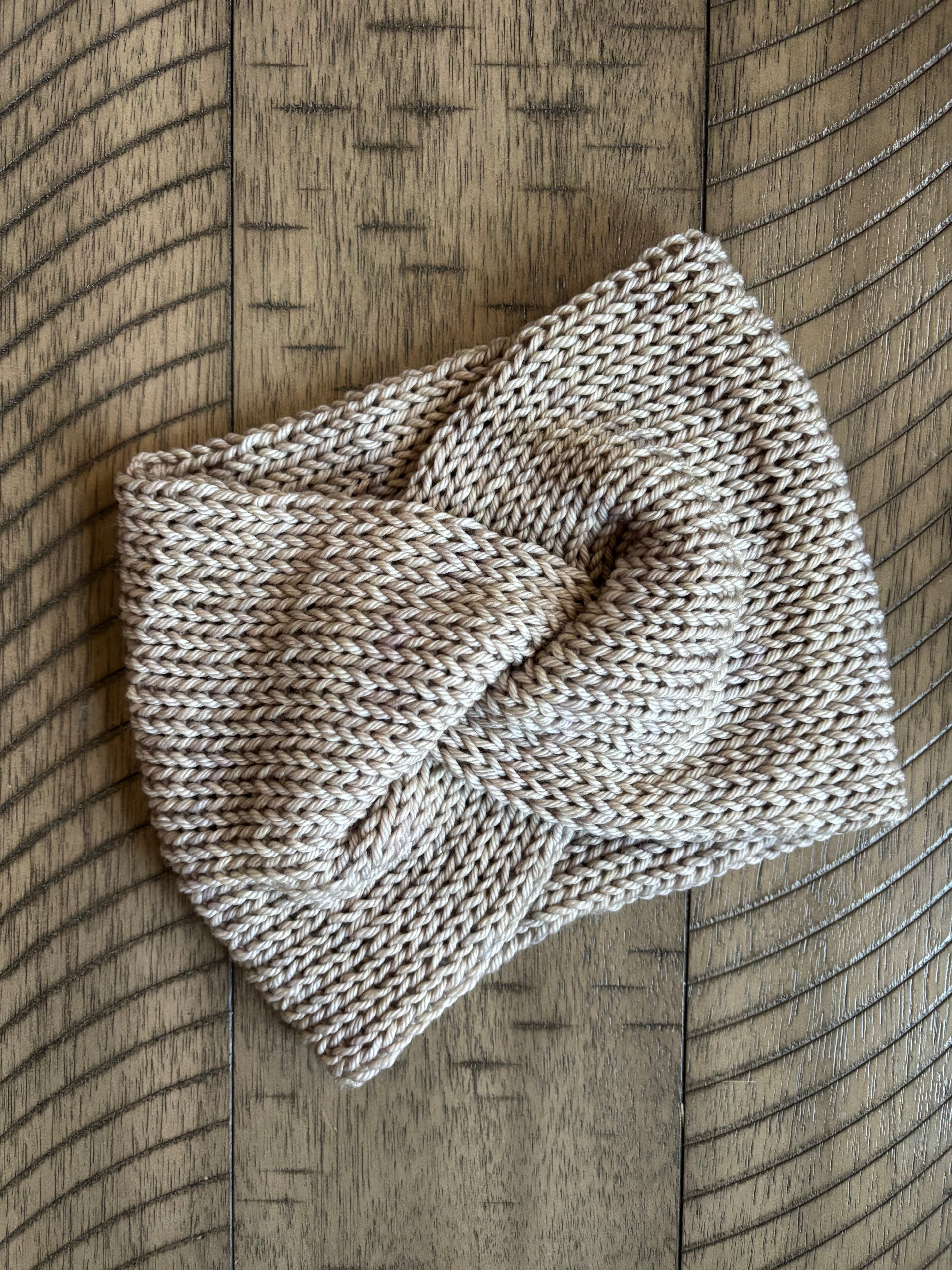 Merino wool ear warmer/headband - mushroom