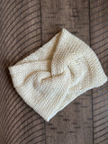 Merino wool ear warmer/headband - Natural