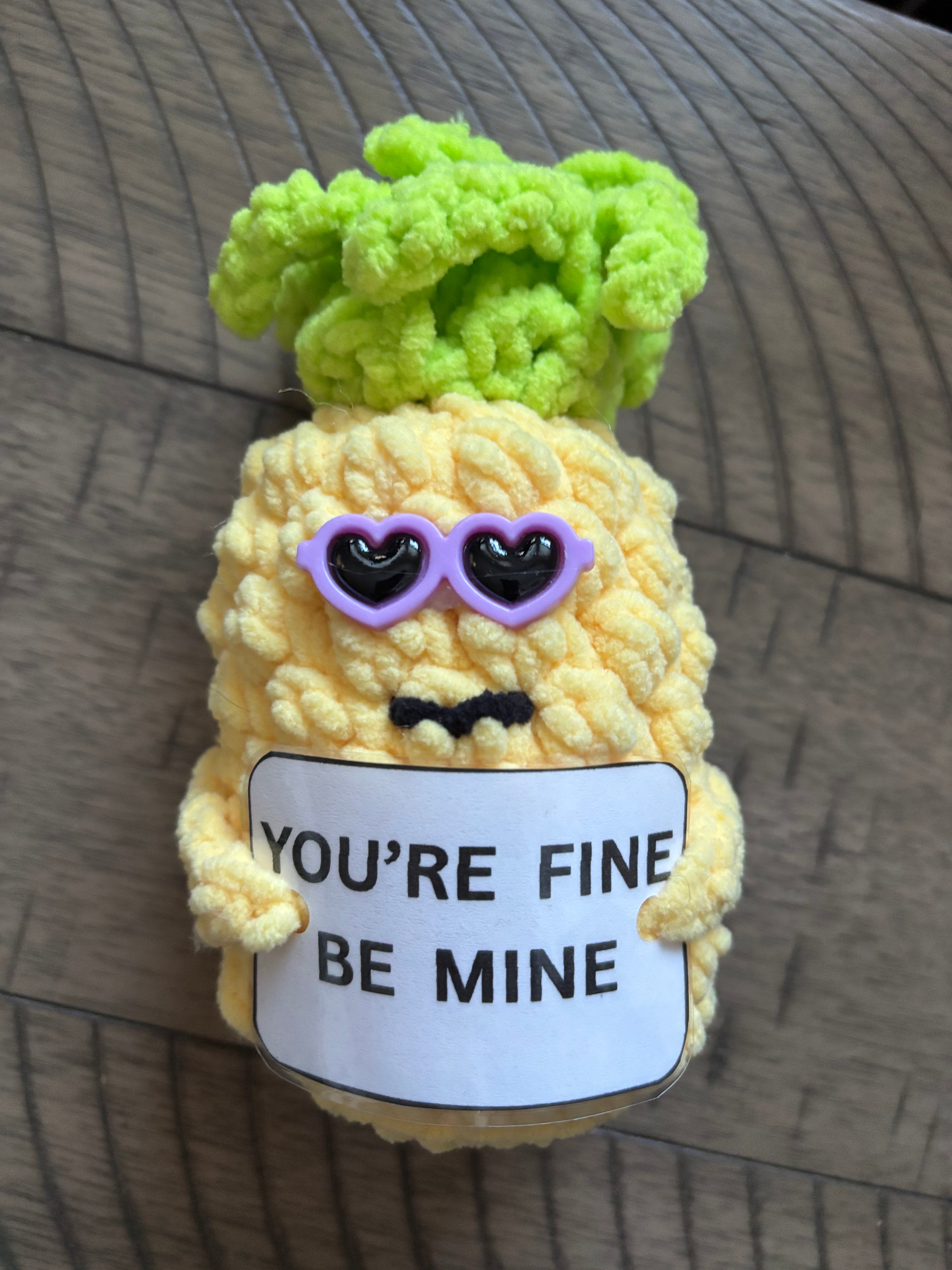 Punny pineapple plushie