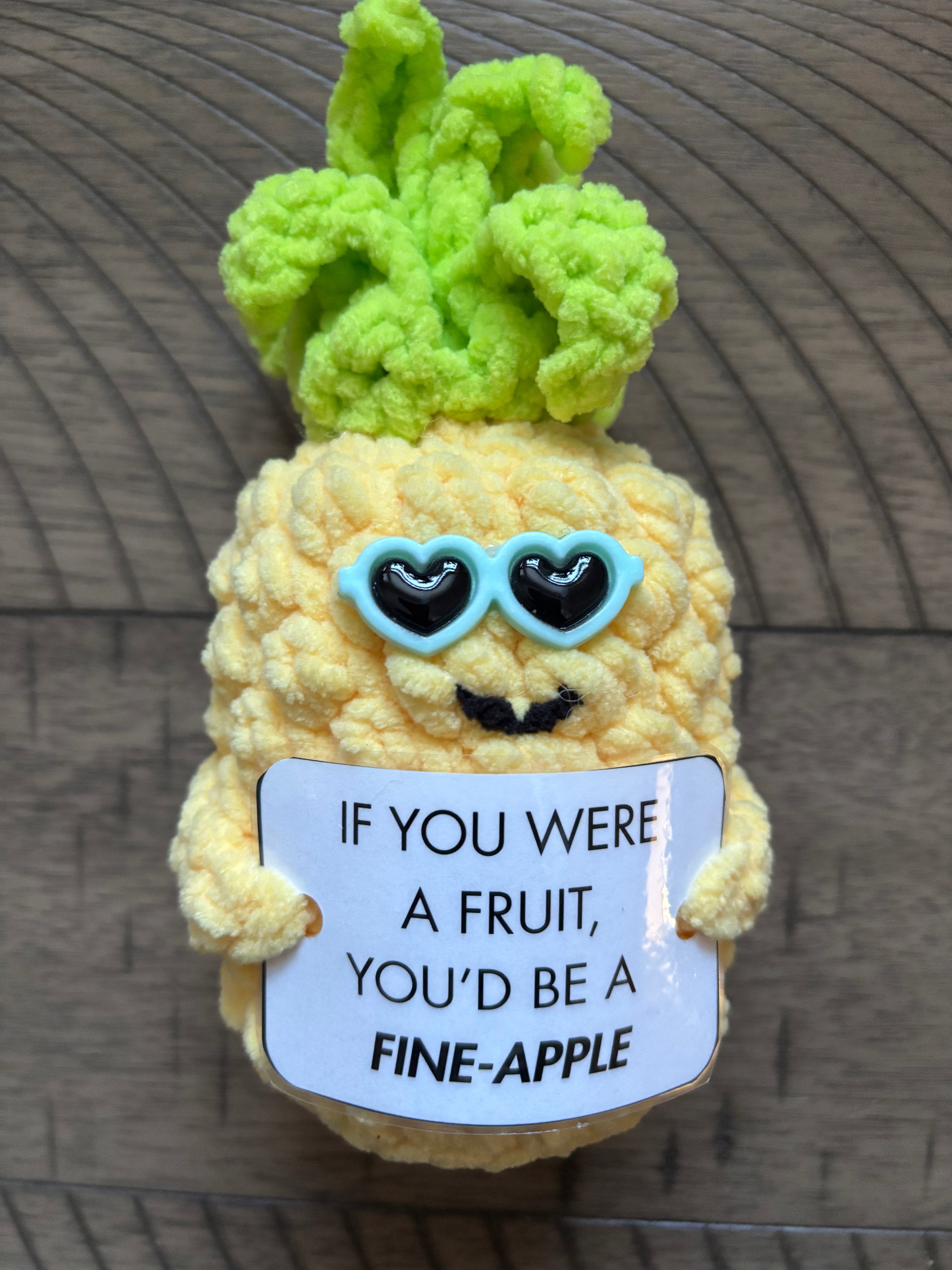 Punny pineapple plushie