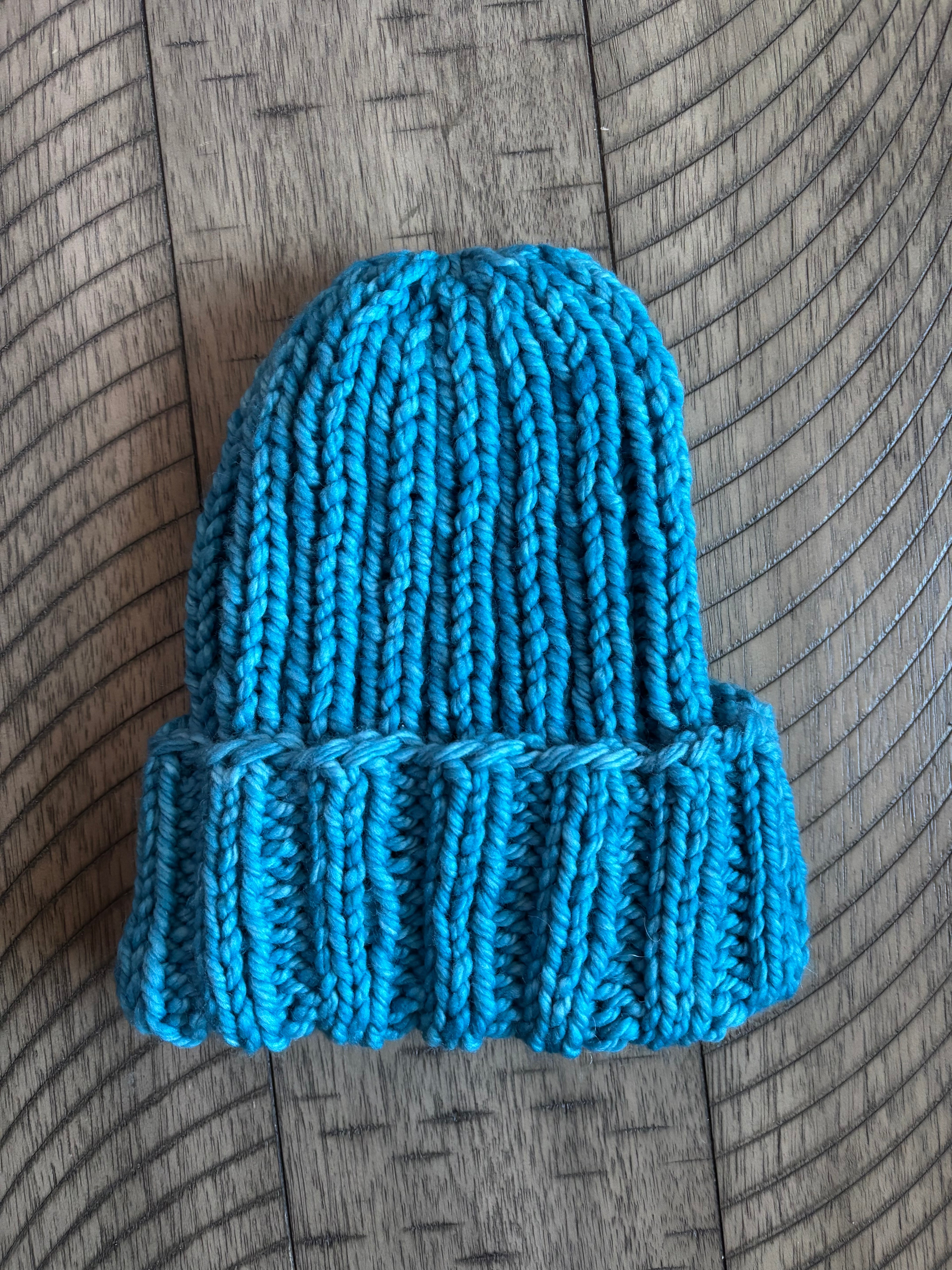 Luxury merino wool light weight beanie - Teal